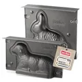 Produktbild: Zenker Osterlamm und Hase Backformen zu Ostern – 900 & 600 ml Füllvolumen – 3D Kuchenformen mit Häschen und Lämmchen als Motiv zum Backen – Leckere Osterdeko