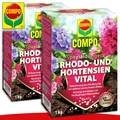 Produktbild: COMPO 2 x 1 kg Rhodo- und Hortensien Vital Spezialdünger Wachstum Nährstoffe
