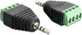 Produktbild: 65454 - Adapter Klinke Stecker 2,5 mm > Terminalblock 4 Pin