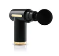 Produktbild: VITALmaxx Mini-Massagepistole mit 4 Ausätzen | Massage Gun mit 6 Leistungsstufen | Zur Muskelmassage & Lockerung von Verspannungen | Massagegerät für Zuhause & ideal für Unterwegs | Schwarz/Gold