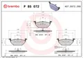 Produktbild: BREMBO Bremsbelagsatz, Scheibenbremse P 85 072 für SEAT VW SKODA AUDI