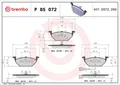 Produktbild: Brembo Bremsbelagsatz vorne für Audi A3 Seat Leon Skoda Fabia Octavia VW Golf