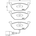 Produktbild: 1x ORIGINAL® Brembo P 85 072 Bremsbelagsatz, Scheibenbremse Vorne, inkl.