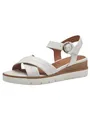 Produktbild: Tamaris Damen Sandalette mit Keilabsatz, weiß, 42 EU