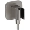 Produktbild: hansgrohe FixFit Porter Q Schlauchanschluß 26887340 für Handbrause, brushed black chrome