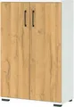 Produktbild: Aktenschrank Profi 2.0, 2 Einlegeböden, 3 OH, B 800 x T 400 x H 1230 mm, Grandson-Eiche/weiß 663536
