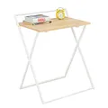 Produktbild: SoBuy FWT88-WN Kleiner Schreibtisch klappbar Computertisch Arbeitstisch für Home-Office Snack Tisch Sofatisch Klapptisch Beistelltisch BHT ca.: 63x77x45cm