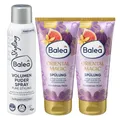 Produktbild: Balea 3er-Set Haarpflege: Pure Styling VOLUMENPUDER SPRAY Fülle & Griffigkeit, sanft für sensible Kopfhaut, 150 ml + Spülung ORIENTAL MAGIC natürlicher Glanz & orientalischer Duft, 2 x 200 ml (550 ml)