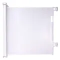 Produktbild: maxxpro Ausziehbarer Zaun – 11 x 160 x 86 cm – Bedienung mit 1 Knopf – flexibel – Weiß