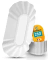 Produktbild: Commerline 250 Stück Pommesschalen KU1 ca.11x19,5x3,2cm | Pappschalen Pappteller Einweggeschirr Kuchenteller Partygeschirr | Partyteller Einwegteller Papierteller