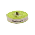 Produktbild: Ø 1 Zoll - 25 mm, 10 m Flachschlauch | Bauschlauch | Industrieschlauch | Synthetischer Gummi, Weiß mit Grün, 10 Bar, -20°C bis +60°