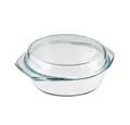 Produktbild: Bohemia Cristal Auflaufform Bohemia Cristal Simax Schüssel rund mit Deckel flach 1,0 L, Glas