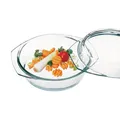 Produktbild: Simax Glasschüssel rund mit Deckel Backofenform Borosilikatglas 1.0l