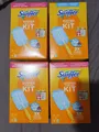 Produktbild: 4x Swiffer Staubmagnet 1 Griff + 7 Tücher Set Starterset Staubfänger