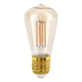 Produktbild: EGLO E27 LED Lampe, Amber Vintage Glühbirne, Leuchtmittel für Retro Beleuchtung, 4 Watt (entspricht 26 Watt), 270 Lumen, warmweiß, 2200k, Edison Birne ST48, Ø 4,8 cm