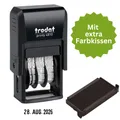 Produktbild: Trodat Datumsstempel 4810 Printy Dater Wortbandstempel schwarz + Ersatzkissen