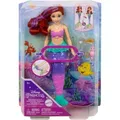Produktbild: Mattel DISNEY Arielle - Meerjungfrauenpuppe mit Farbwechseleffekt, inklusive Seepferdchen-Freund, Diadem, Halskette und Dingelhopper für Unterwass... - Rosa