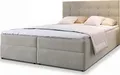 Produktbild: Masseno Boxspringbett GLOS 180x200 cm Komplett-Set mit Matratze und Topper, Polsterbett mit Zwei Bettkästen -Beige, Cosmic 10