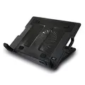 Produktbild: ACT Laptop Kühler 17 Zoll, Business Laptop Ständer Höhenverstellbar (5 Ergonomische Positionen), 1 Leiser Lüfter für das Büro, USB Port - AC8110