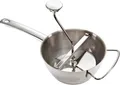 Produktbild: Leifheit Passiermühle 23080 Edelstahl Ø 20 cm | 3 Einsätze | spülmaschinengeeignet | Silber