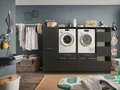 Produktbild: möbelando Waschmaschinenumbauschrank >LAUNDREEZY< in anthrazit - 235x162x67,5 (BxHxT)