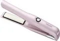 Produktbild: Mini Haarglätter kabellos Keramik Turmalin USB 3 Stufen rosa Reisegröße