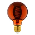 Produktbild: E27 Lampe dimmbar, Spiral LED Glühbirne Globe, Vintage Deko Leuchtmittel Kupf...