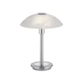 Produktbild: LED Tischlampe silber Alabaster Dekor Glas 3Stufen Touchdimmer Klassisch zeitlos