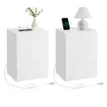 Produktbild: VASAGLE Nachttisch (2-St.), AC-Steckdosen, 2 USB-Anschlüsse LETDE831W14