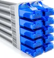 Produktbild: deleyCON 10x 1m CAT6 Netzwerkkabel Set - U-UTP RJ45 CAT-6 LAN Kabel Patchkabel Ethernetkabel DSL Switch Router Modem Repeater Patchpanel - Grau
