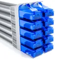 Produktbild: deleyCON 10x 1m CAT6 Patchkabel Netzwerkkabel RJ45 LAN DSL Ethernet Kabel grau