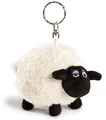 Produktbild: NICI 49187 Schlüsselanhänger Shaun das Schaf Shirley 10cm weiß - Nachhaltiger Be