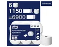 Produktbild: TORK Toilettenpapier SmartOne® (6-St), 2-lagig, weiß ohne Prägung, unperforiert, 1150 Blatt/Rolle