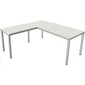 Produktbild: Schreibtisch + Anbautisch Prime 180x80/100x60cm weiß