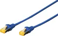 Produktbild: DIGITUS Patch-Kabel RJ-45 M bis M 7 m SFTP CAT 6a geschirmt halogenfrei ohne Haken Blau (DK-1644-A-070/B)