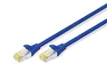 Produktbild: DIGITUS LAN Kabel Cat 6A - 7m - RJ45 Netzwerkkabel - S-FTP Geschirmt - 10 Gbps - Kompatibel zu Cat6 und Cat7 - Blau