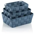 Produktbild: Kela Korb-Set Alvaro 3er Polypropylen Blau Rauchblau