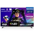 Produktbild: CHIQ U43QST 43 Zoll (109 cm) 4K UHD QLED Smart Google TV mit HDR10, ALLM & VRR für Spiele, MEMC, Sprachsteuerung, Ultra-dünnes Metal-Design, Dolby Audio, 2.4G/5G WLAN (Neues Modell)
