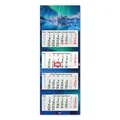 Produktbild: 4-Monatskalender 2026 Wandkalender mit Schieber mehrsprachig Polarlichter tr318