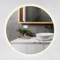 Produktbild: Tulup Led, Blaugrau, Glas, Rund, 60x60x2.4 cm, Spiegel, Wandspiegel