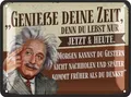 Produktbild: Retro Blechschild Sprüche Schild Poster aus Metall mit Zitat, 15x20cm