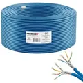 Produktbild: PremiumX 50m CAT 8 Verlegekabel | 40Gbit 2000MHz | S/FTP PIMF AWG22 Reinkupfer | Eca LSZH FRNC Halogenfrei | Profi LAN Netzwerk Datenkabel Duplex