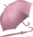 Produktbild: Esprit Stockregenschirm Damen Auf-Automatik - Starburst - dusky orchid metallic, groß, stabil, mit verspieltem Sternenmuster