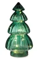 Produktbild: Dragimex Lampe Tanne aus Glas, grün H:28 cm (20er LED Lichterkette) Deko Lampe Weihnachten, Adventsdeko Tannenbaum, Weihnachtsbaum