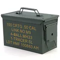 Produktbild: RAMROXX Munitionskiste Ammo Box Metallkiste Transport Metallbox 305x155x190mm grün