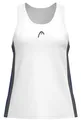 Produktbild: Head Tennis-Tank Club 25 Tech Tank Top (Racer Back) 2025 weiss/royalblau Damen, Größe: L