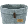 Produktbild: Aufbewahrungs Korb Bad Box Filz Kosmetik Aufbewahrung Deko Feli m Ordnung - grau - Wenko