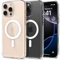Produktbild: Spigen für iPhone 16 Pro Max Hülle [Anti-Yellowing] Ultra Hybrid MagFit Case Handyhülle Transparent Dünn Slim Kompatibel mit MagSafe -Weiß