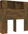 Produktbild: vidaXL Kopfteil mit Ablagen Räuchereiche 100x18,5x102,5 cm