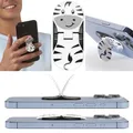 Produktbild: zipgrips Zebra - 2 in 1 Handy-Griff & Aufsteller - Sicherer Griff - Halter für S